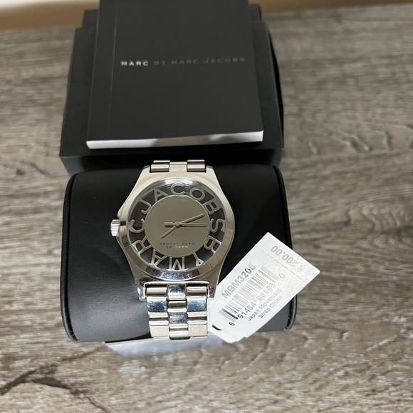 MARC BY MARC JACOBS Henry Skeleton Silver Dial Stainless Steel Ladies Watch - Picture 2 of 10